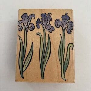 Hero Arts E2077 Iris Trio rubber stamp